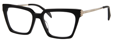 Women Vista Eyeglasses: Koet - Black Gold - SpecSMART Eye Clinic (Diagonal View)